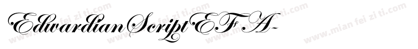 EdwardianScriptEF A字体转换